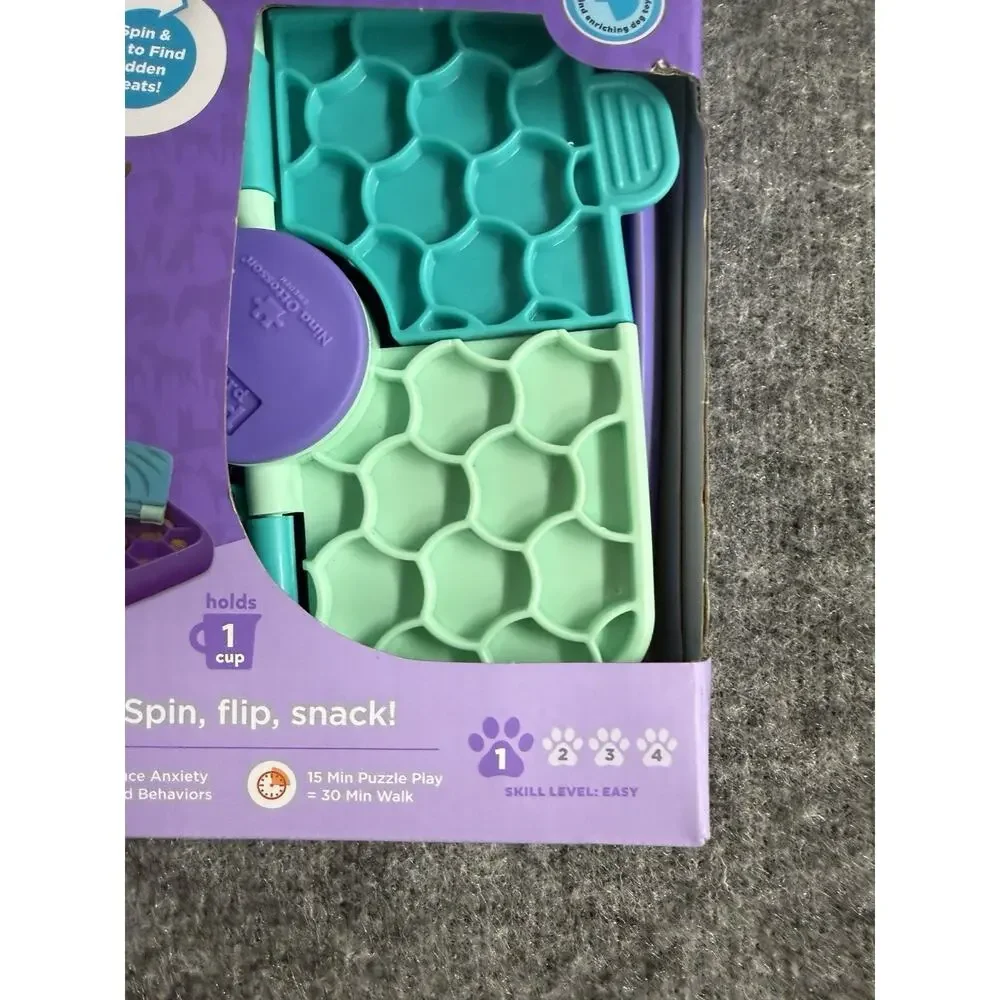 Outward Hound Nina Ottosson Lick N Flip Dog Feeder Puzzle Toy Treats N33